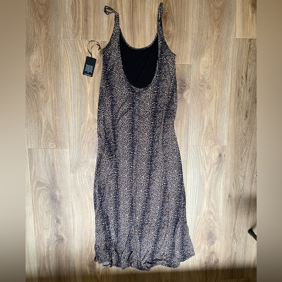 NEW MICHAEL LAUREN LEOPARD MAXI DRESS - Picture 3 of 5